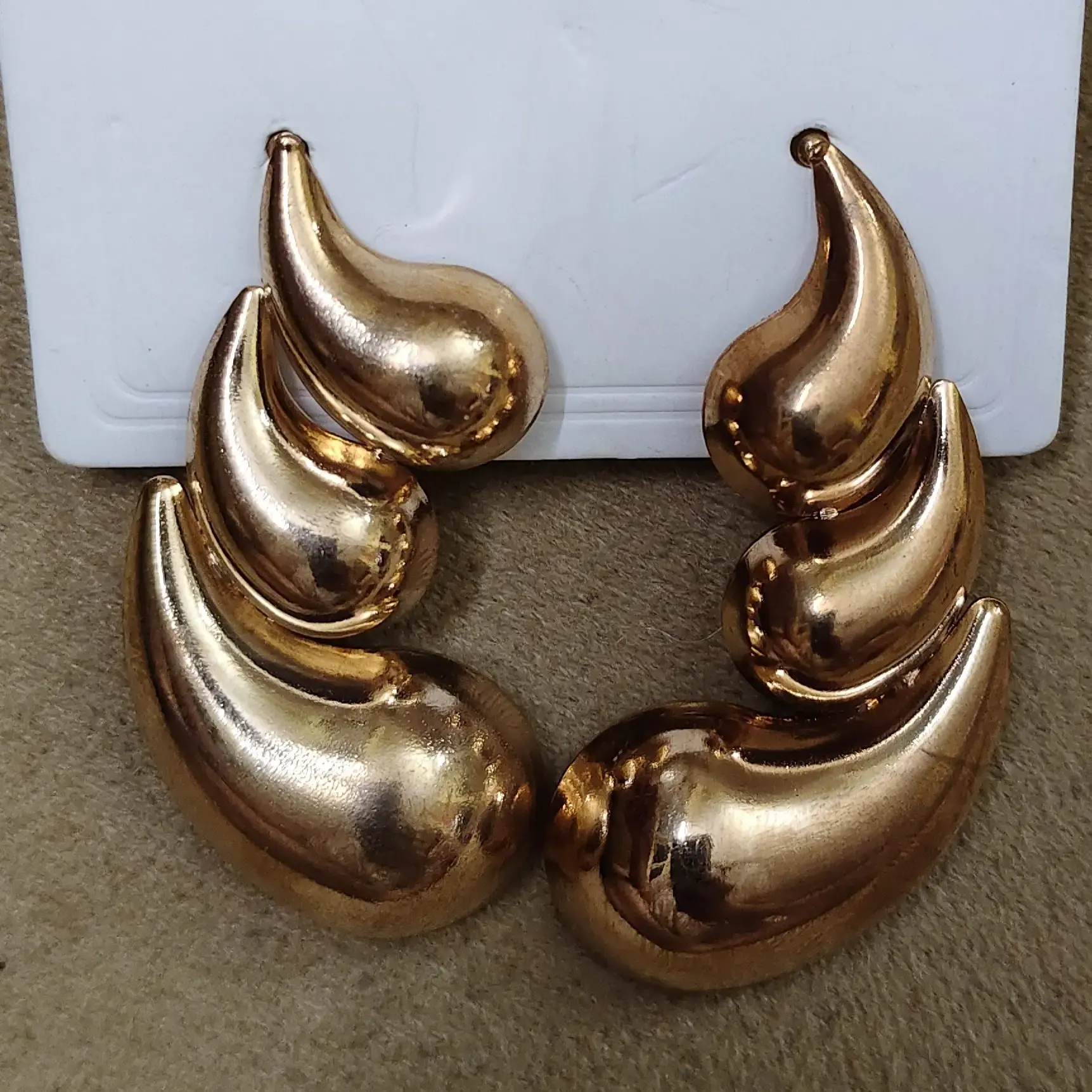 Golden designer earrings