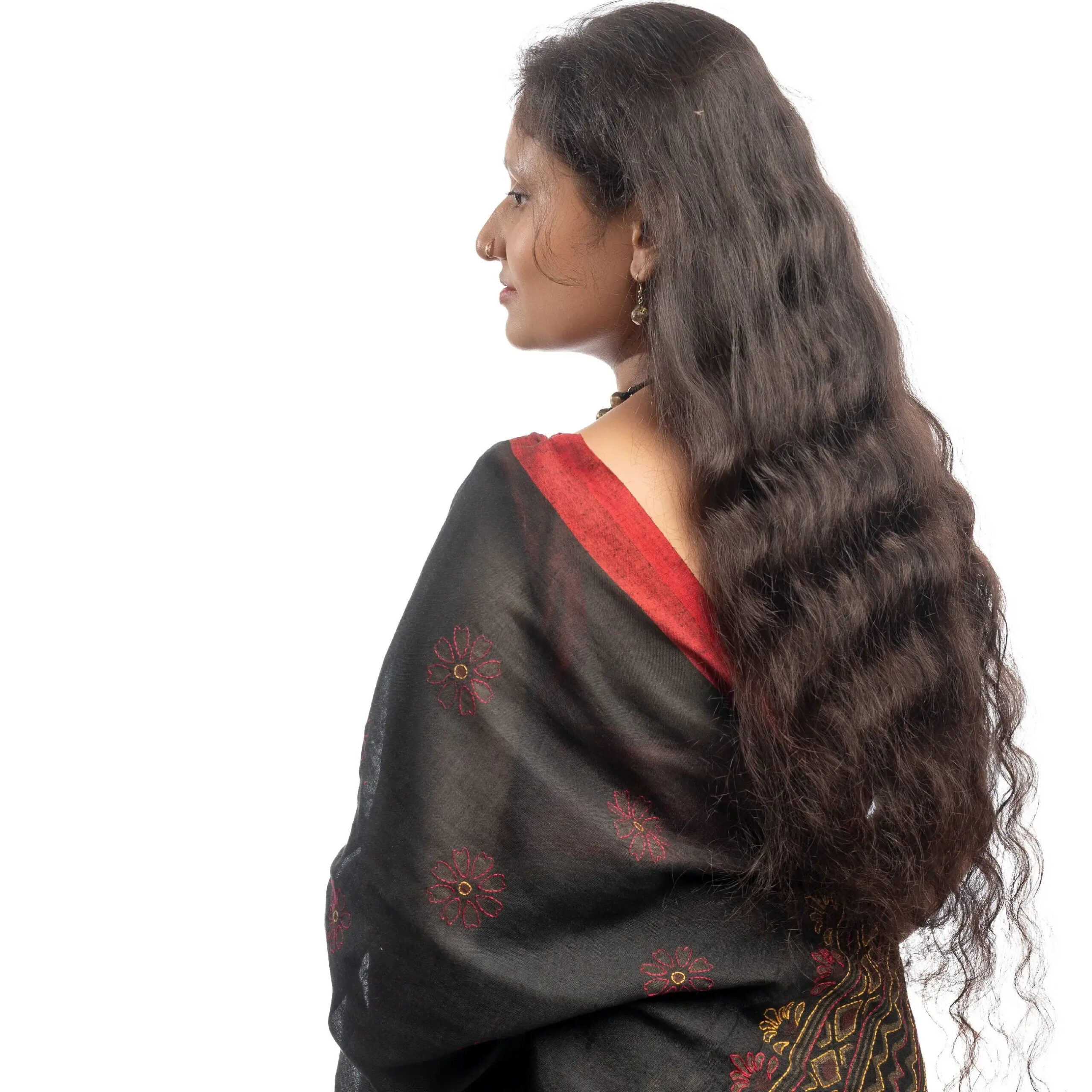 Hand Stitched Designer Saree With BP