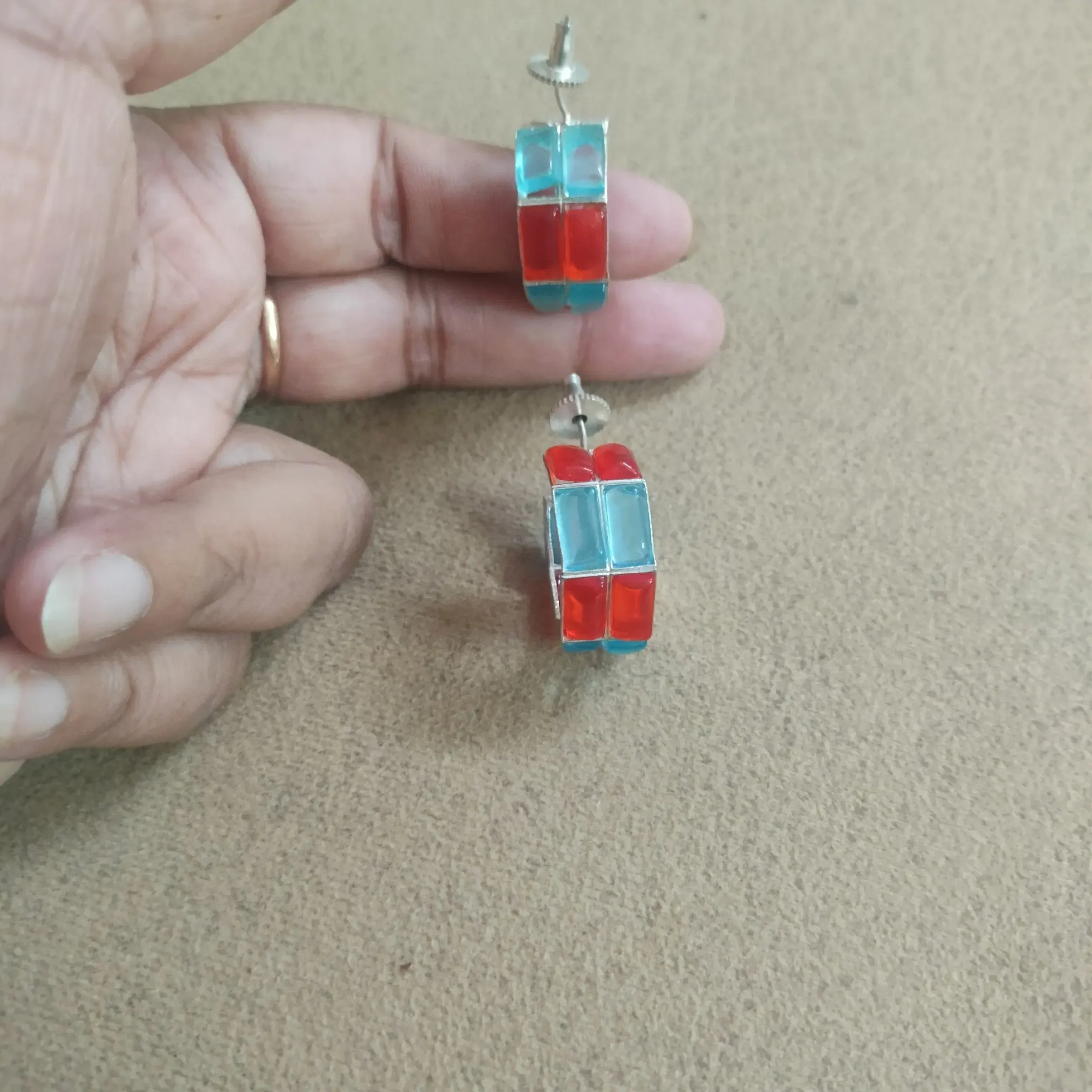 Multicolored Crystal Earrings