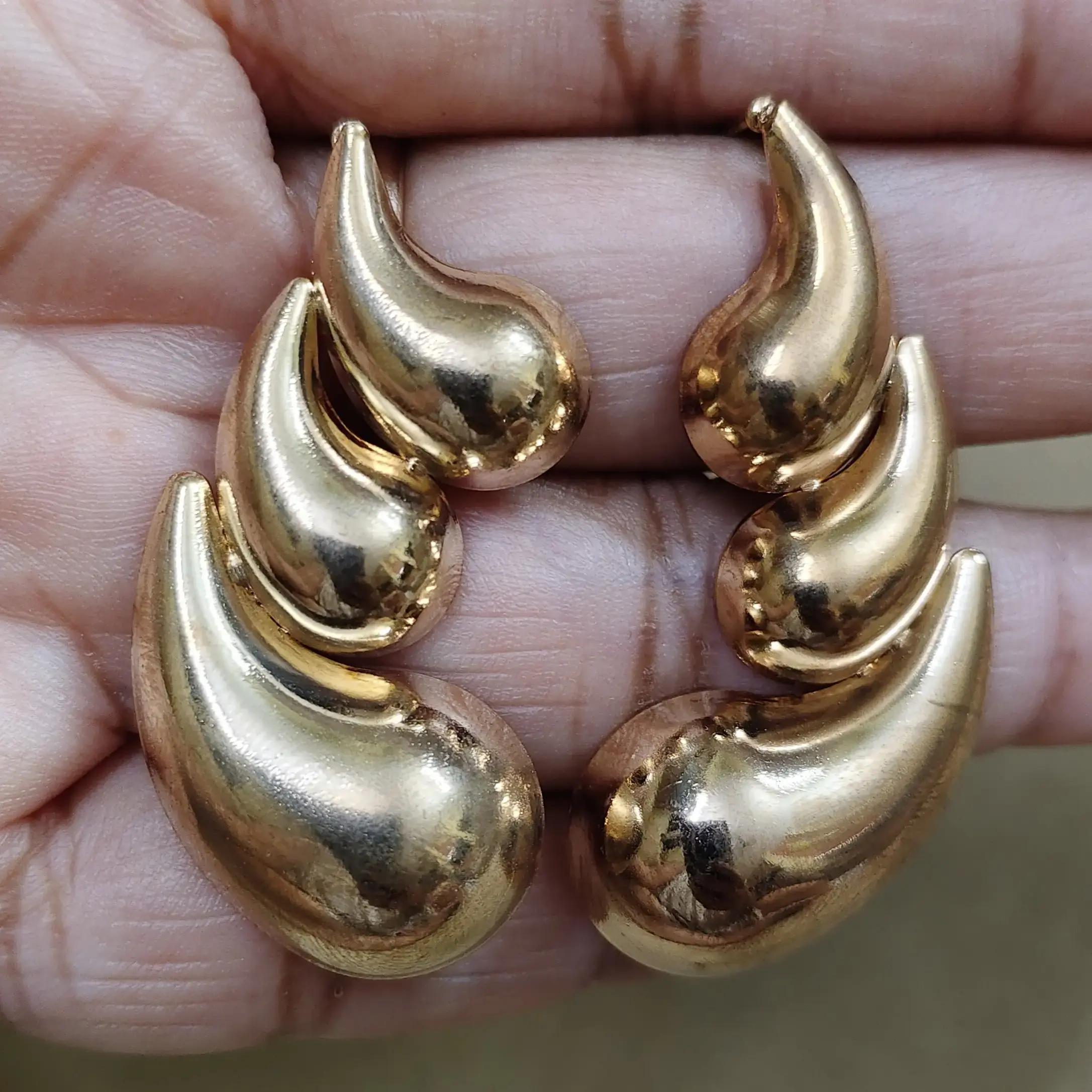 Golden designer earrings