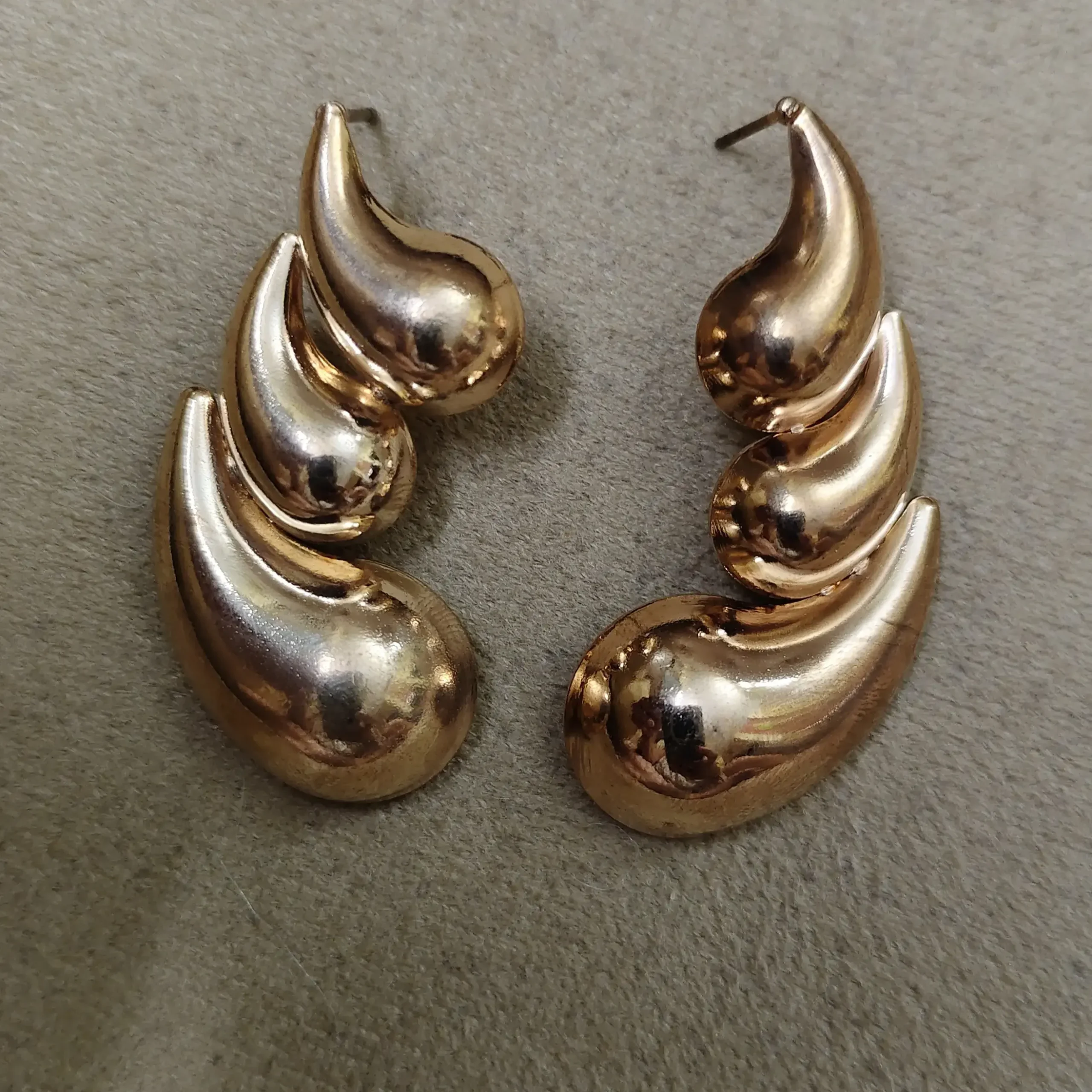 Golden designer earrings
