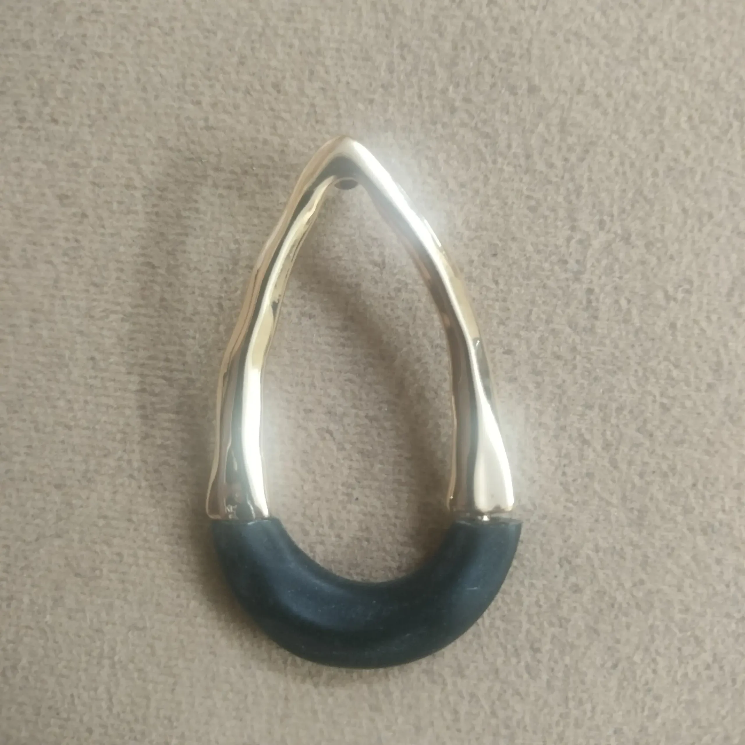 Black Golden Touched Stylish Earrings With Bangle