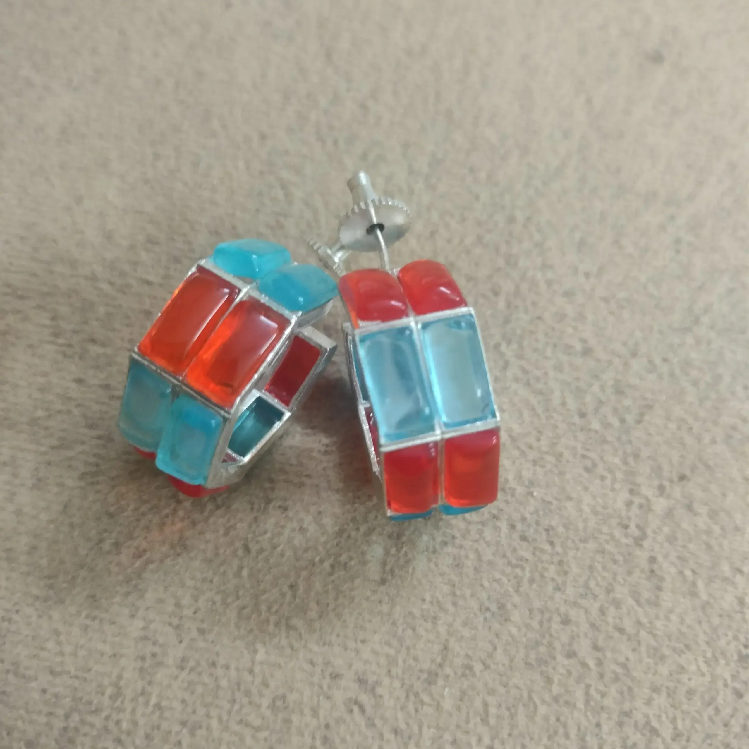 Multicolored Crystal Earrings