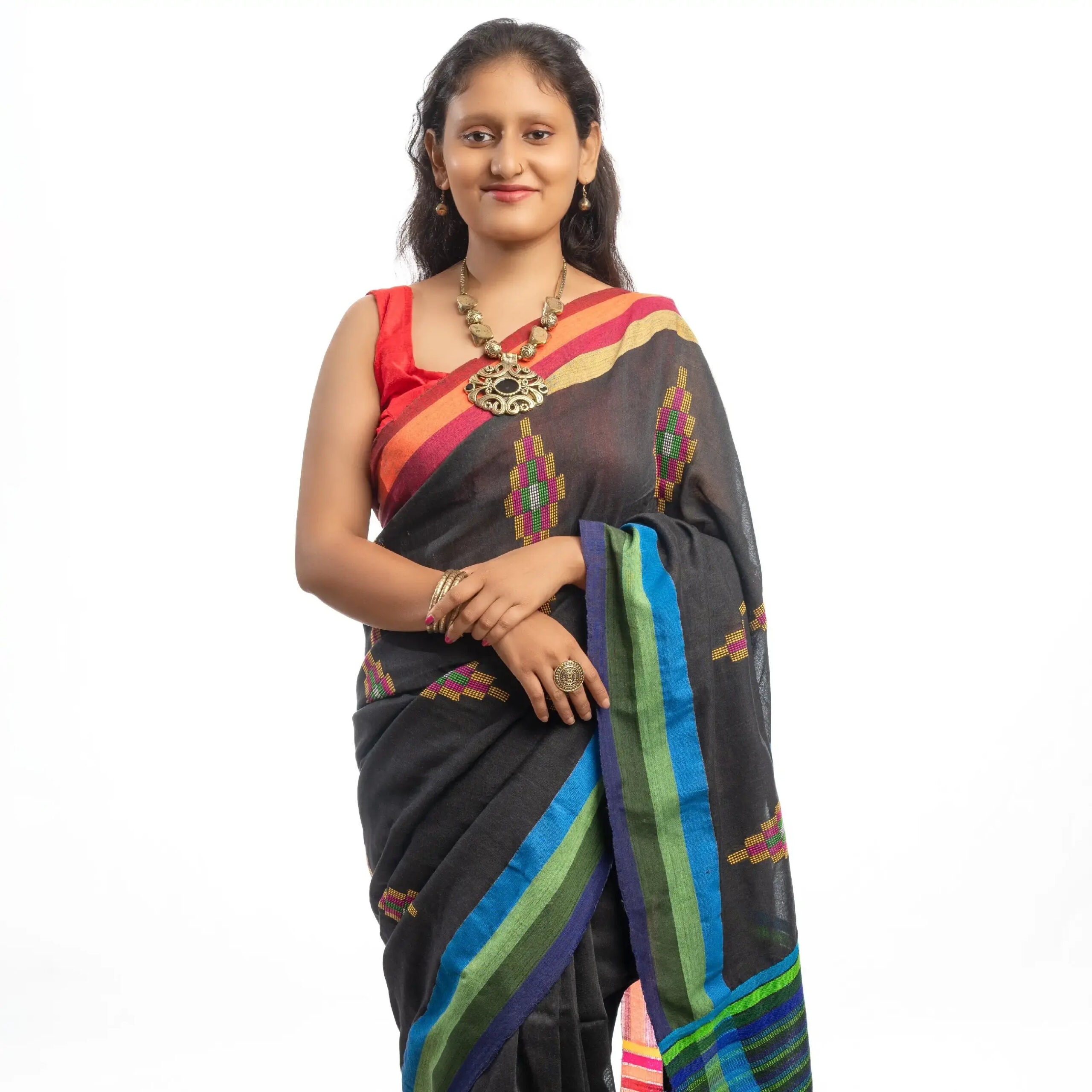 Designer Handloom Saree With BP