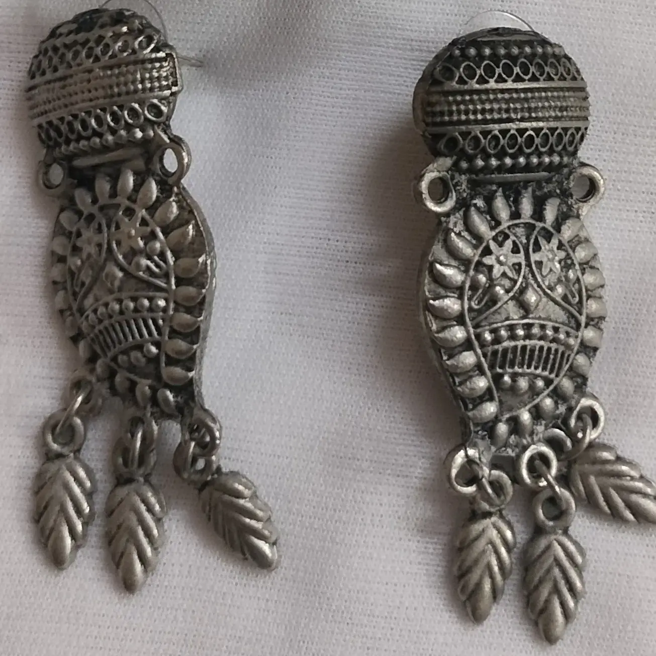 Oxidised Junk necklace With Earrings with Bangle