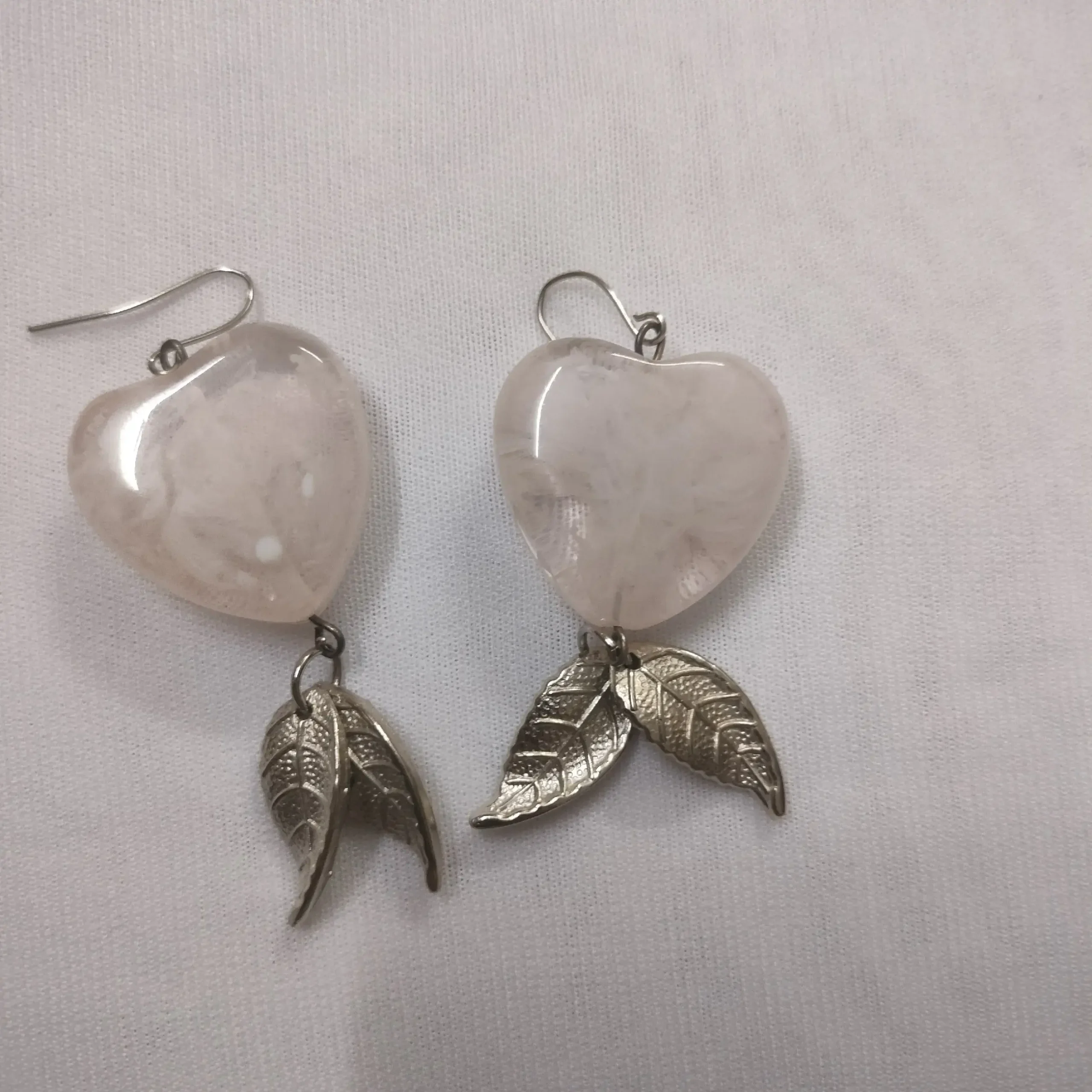 Silver Oxidised Tussle Necklace With Earrings