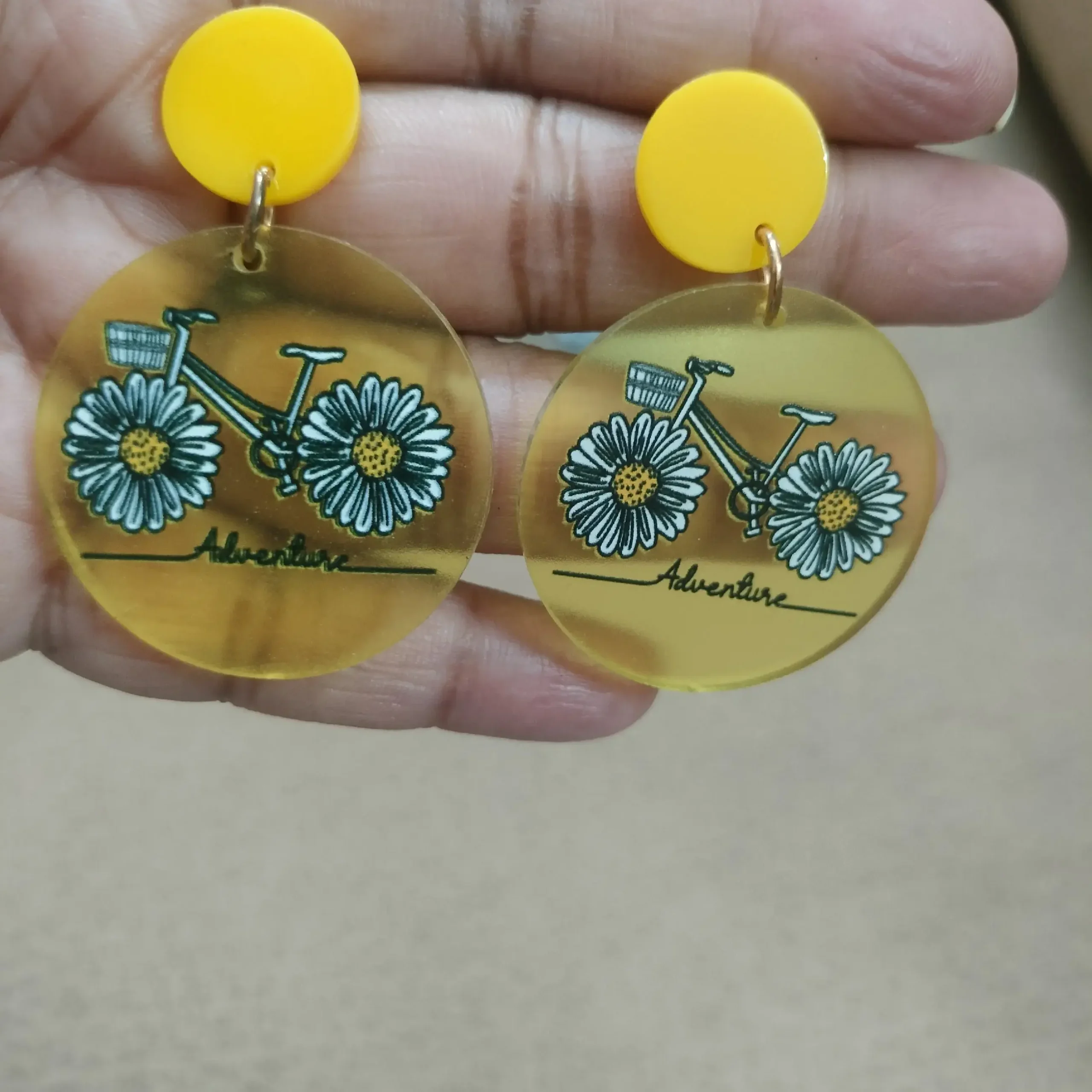 Yellow Earrings