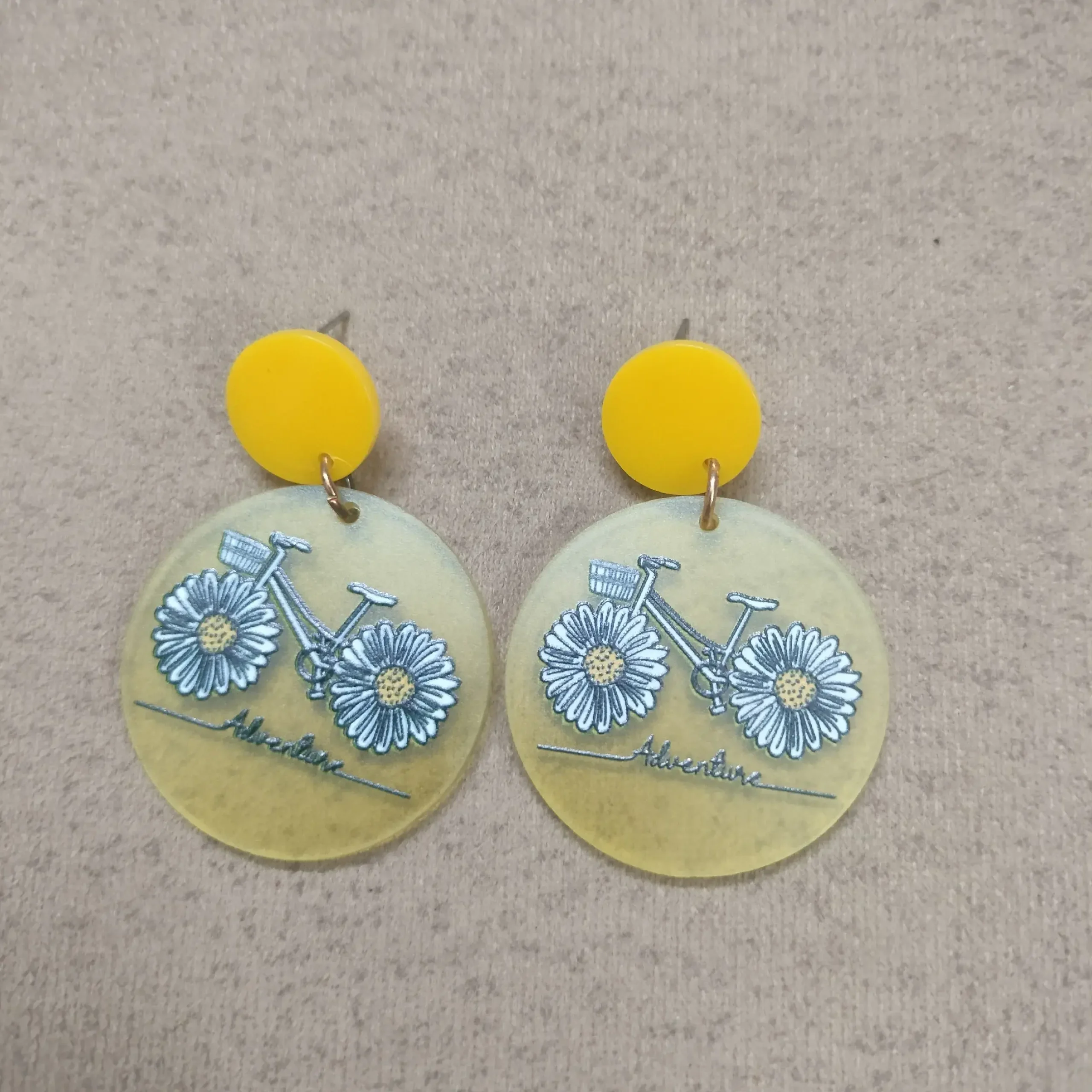 Yellow Earrings