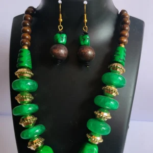 Green Beads Jwellery