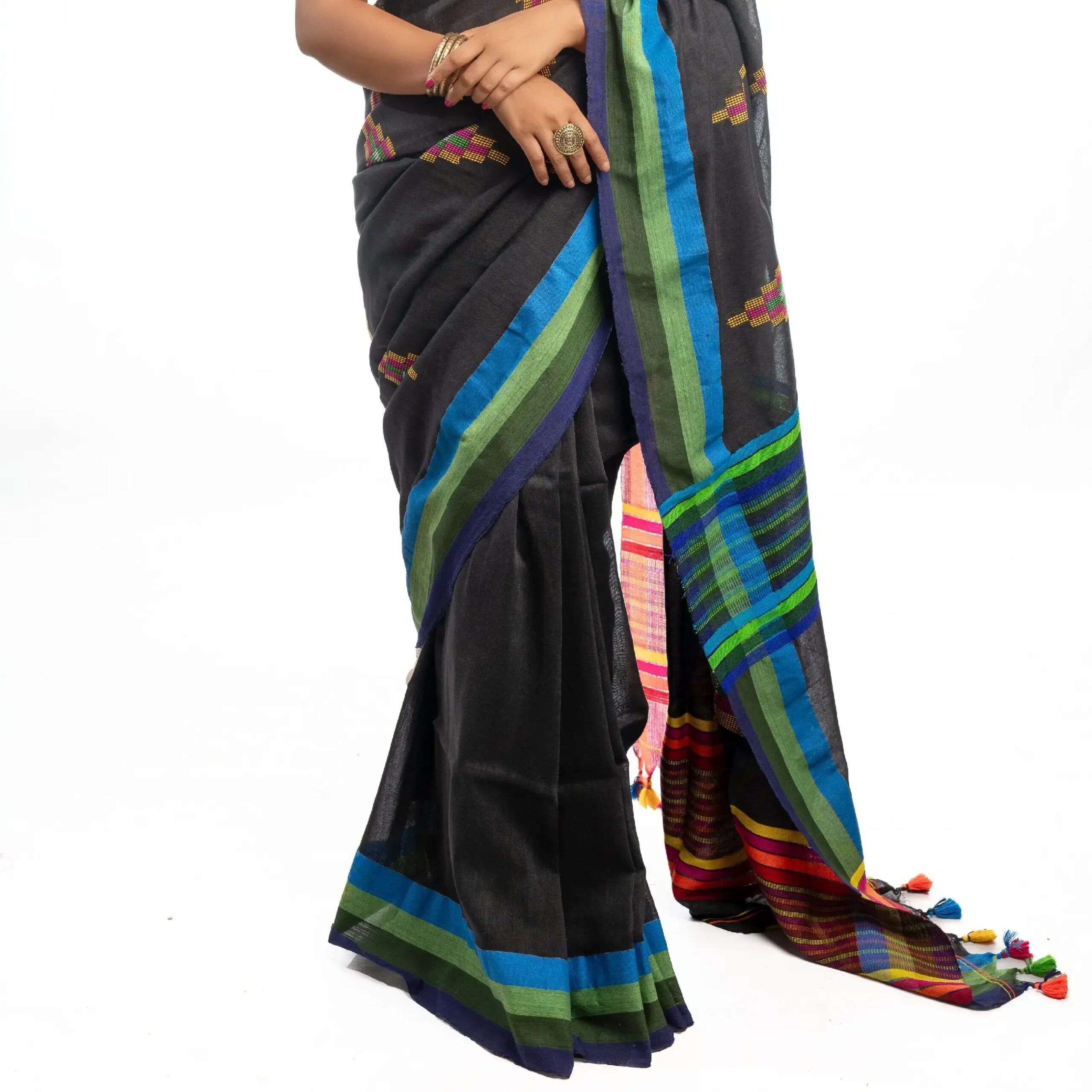 Designer Handloom Saree With BP