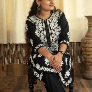 Embroidery designed kurti set