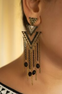 Long beads earrings