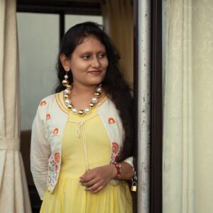 Designer cotton long frock