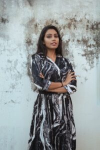 Short frock for party wear