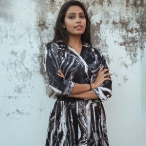 Short frock for party wear