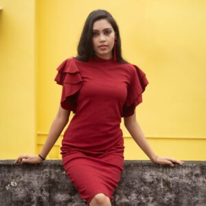 Short frock for party wear